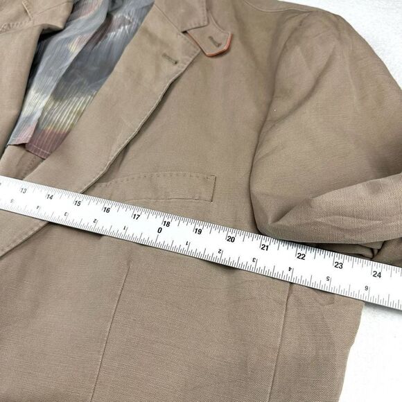 Kroon Tan Cotton Linen Bono‎ 2 Sport Jacket Blazer 48 XL Read - Picture 7 of 12
